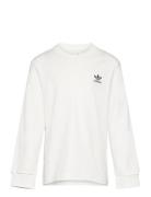 Long Sleeve Tops T-shirts Long-sleeved T-Skjorte White Adidas Originals