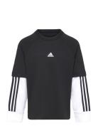 J Jam 2In1 Ls Tops T-shirts Long-sleeved T-Skjorte Black Adidas Sportswear