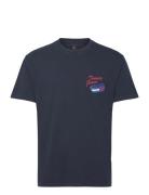 Tjm Reg Unisex Fun Novelty Tee Tops T-Kortærmet Skjorte Navy Tommy Jeans