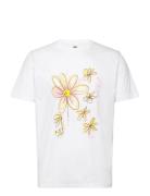 Ace Daisy T-Shirt Gots Tops T-Kortærmet Skjorte White Double A By Wood Wood