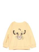 Lion King Sweatshirt Tops Sweatshirts & Hoodies Sweatshirts Yellow Mango