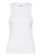 Alisson - Classic Rib Rd Tops T-shirts & Tops Sleeveless White Day Birger Et Mikkelsen