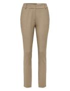 Slfrita Mw Slim Pant Camel Mlg B Noos Bottoms Trousers Slim Fit Trousers Beige Selected Femme