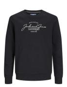 Jjferris Sweat Crew Neck Jnr Tops Sweatshirts & Hoodies Sweatshirts Black Jack & J S