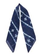 Printed Cotton Scarf Accessories Scarves Lightweight Scarves Blue Mango