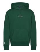 Logo Double-Knit Hoodie Tops Sweatshirts & Hoodies Hoodies Green Polo Ralph Lauren