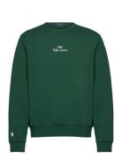 Embroidered-Logo Double-Knit Sweatshirt Tops Sweatshirts & Hoodies Sweatshirts Green Polo Ralph Lauren