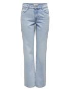 Onlbree Low Straight Rhinest Dnm Jns Azg Bottoms Jeans Straight-regular Blue ONLY