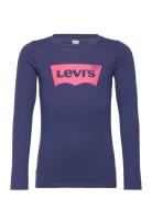 Levi's® Long Sleeve Batwing Tee Tops T-shirts Long-sleeved T-Skjorte Navy Levi's