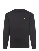 Cotton Crew Neck Jumper Tops Sweatshirts & Hoodies Sweatshirts Black Lyle & Scott