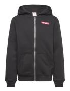 Levi's® Boxtab Full Zip Hoodie Tops Sweatshirts & Hoodies Hoodies Black Levi's