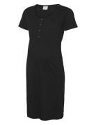 Mlmira Solid Jrs Nightgown 2F A. E. Noos Nattøj Black Mamalicious