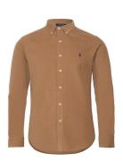 Slim Fit Corduroy Shirt Tops Shirts Casual Brown Polo Ralph Lauren