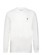 Classic Fit Jersey Long-Sleeve T-Shirt Tops T-Langærmet Skjorte White Polo Ralph Lauren