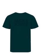 Jjecorp Logo Tee Ss O-Neck Noos Jnr Tops T-Kortærmet Skjorte Green Jack & J S