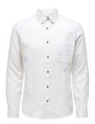 Onsgudmund Slim 1-Pkt Solid Shirt Noos Tops Shirts Casual White ONLY & SONS