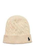 Cotton-Cotton Cable Hat Accessories Headwear Beanies Cream Polo Ralph Lauren