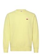 The Original Hm Crew Wax Yello Tops Sweatshirts & Hoodies Sweatshirts Yellow LEVI´S Men