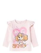 Nmfjutte Pawpatrol Ls Top Box Noos Cplg Tops T-shirts Long-sleeved T-Skjorte Pink Name It