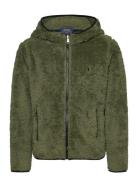 P-Layer 2 Teddy Fleece Jacket Outerwear Fleece Outerwear Fleece Jackets Khaki Green Ralph Lauren Kids