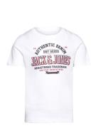 Jjelogo Tee Ss Ck 2Col 24/25 Noos Mni Tops T-Kortærmet Skjorte White Jack & J S