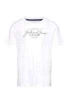 Jjferris Tee Ss Crew Neck Mni Tops T-Kortærmet Skjorte White Jack & J S