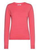 Objthess L/S O-Neck Knit Pullover Tops Knitwear Jumpers Coral Object