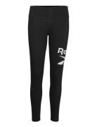 Reebok Identity Big Logo Cotton Leg Bottoms Leggings Black Reebok Performance