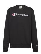 Crewneck Sweatshirt Tops Sweatshirts & Hoodies Sweatshirts Black Champion