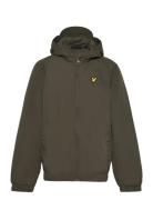 Zip Through Hooded Jacket Skaljakke Outdoorjakke Khaki Green Lyle & Scott