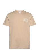 Triple T-Shirt Tops T-Kortærmet Skjorte Beige Les Deux