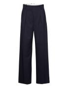 Core Relaxed Straight Pant Bottoms Trousers Suitpants Navy Tommy Hilfiger