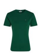 Slim Cody C-Nk Ss Tops T-shirts & Tops Short-sleeved Green Tommy Hilfiger