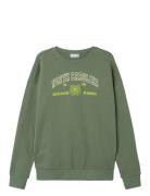 Nkmlamane Ls Swe Bru Pb Tops Sweatshirts & Hoodies Sweatshirts Green Name It