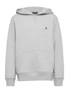 Seasonal Fleece-Ls Po Hood-Tp-Knt Tops Sweatshirts & Hoodies Hoodies Grey Ralph Lauren Kids