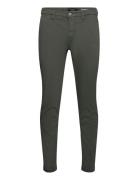 Zeumar Trousers Slim Hyperchino Color Xlite Bottoms Jeans Slim Khaki Green Replay