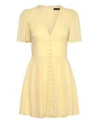 Mini V-Neck Dress Dresses Summer Dresses Yellow ROTATE Birger Christensen