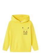 Nkmfraiser Pokemon Sweat Wh Unb Sky Tops Sweatshirts & Hoodies Sweatshirts Yellow Name It