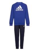 Lk Bos Jog Fl Sets Sweatsuits Blue Adidas Sportswear