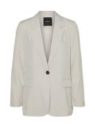 Vmrita Ls Loose Blazer Noos Blazers Single Breasted Blazers White Vero Moda