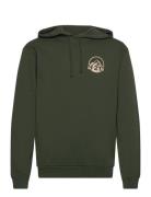 Lolland Sweat Hoodie Tops Sweatshirts & Hoodies Hoodies Khaki Green H2O