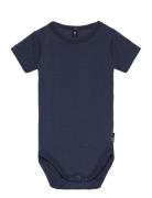 Jbs Of Dk Body Ss Wool Bodies Short-sleeved Navy JBS Of Denmark