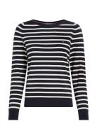 Co Jersey Stitch Boat-Nk Ls Swt Tops Knitwear Jumpers Navy Tommy Hilfiger