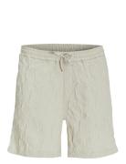 Jpstjaiden Jjjacquard Jogger Short Styd Bottoms Shorts Casual Cream Jack & J S