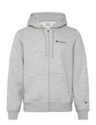 Full Zip Hoodie Sweatshirt Tops Sweatshirts & Hoodies Hoodies Grey Champion