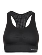 Hmlmt Shaping Seamless Sports Top Sport Bras & Tops Sports Bras - All Black Hummel