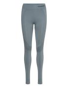 Hmlmt Shaping Seamless Mw Tights Sport Running-training Tights Grey Hummel