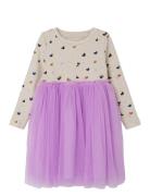 Nmflucky Ls Tulle Dress Dresses & Skirts Dresses Partydresses Purple Name It