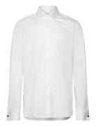 Slim Fit Cut Away Double Cuff Shirt Tops Shirts Business White Oscar Jacobson