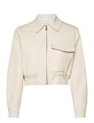 Bomber Jacket With Cargo Pocket Outerwear Jackets Light-summer Jacket Beige Mango